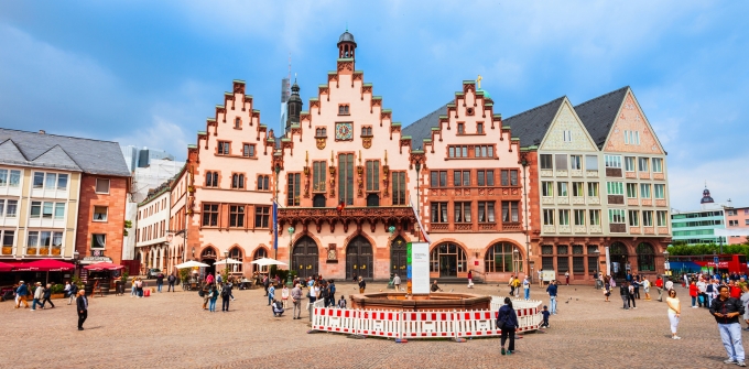Frankfurt, the Römerberg square